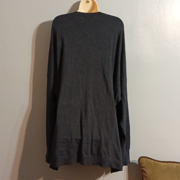 DG2 by Diane Gilman women's 3XL charcoal gray light weight sweater - Picture 15 of 17